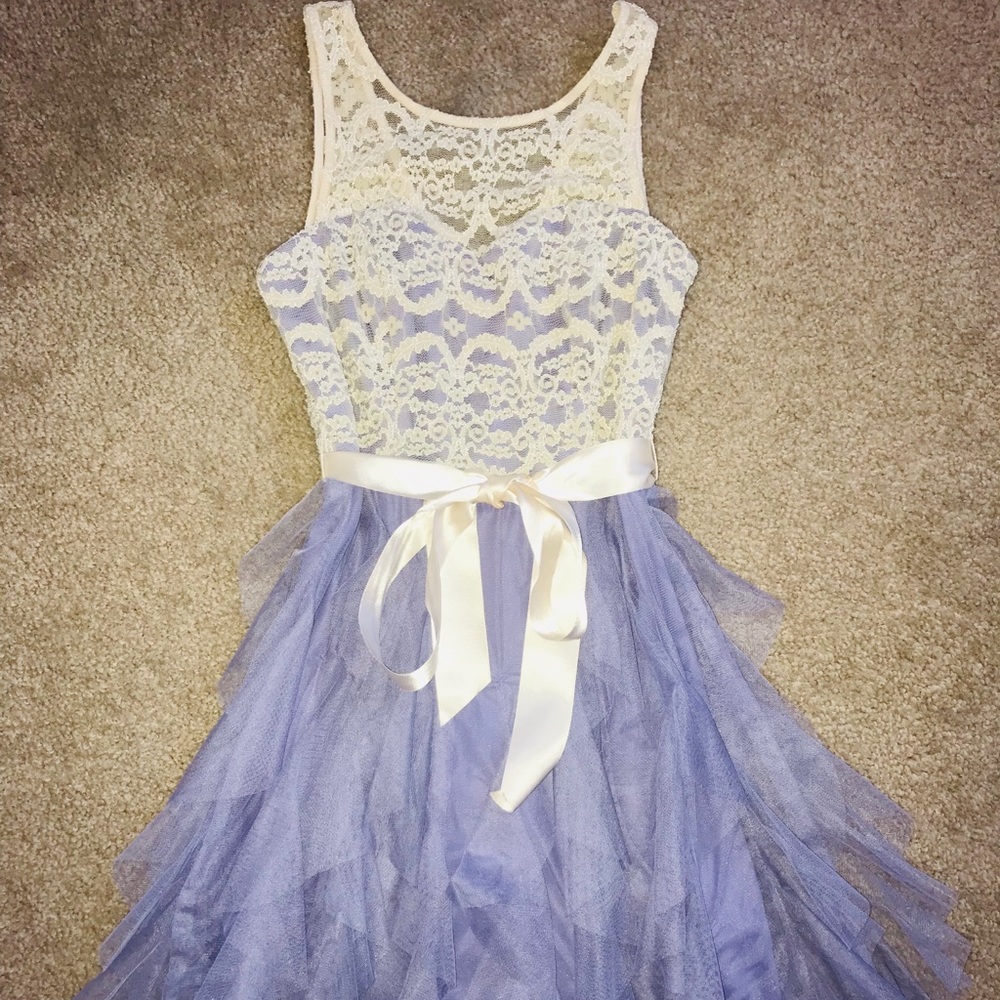 Periwinkle Chiffon Dress